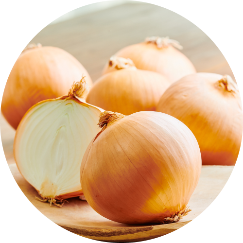 牛丼に合う国産玉ねぎを全国から厳選し、年間を通しておいしさをキープ。毎日店舗でカットすることで鮮度の高さにもこだわっています。