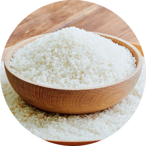 牛丼との相性を追求した、100%国産の厳選ブランド米。精米後5日以内に店舗に届け、鮮度にもとことんこだわっています。※時期により、期間が異なる場合があります