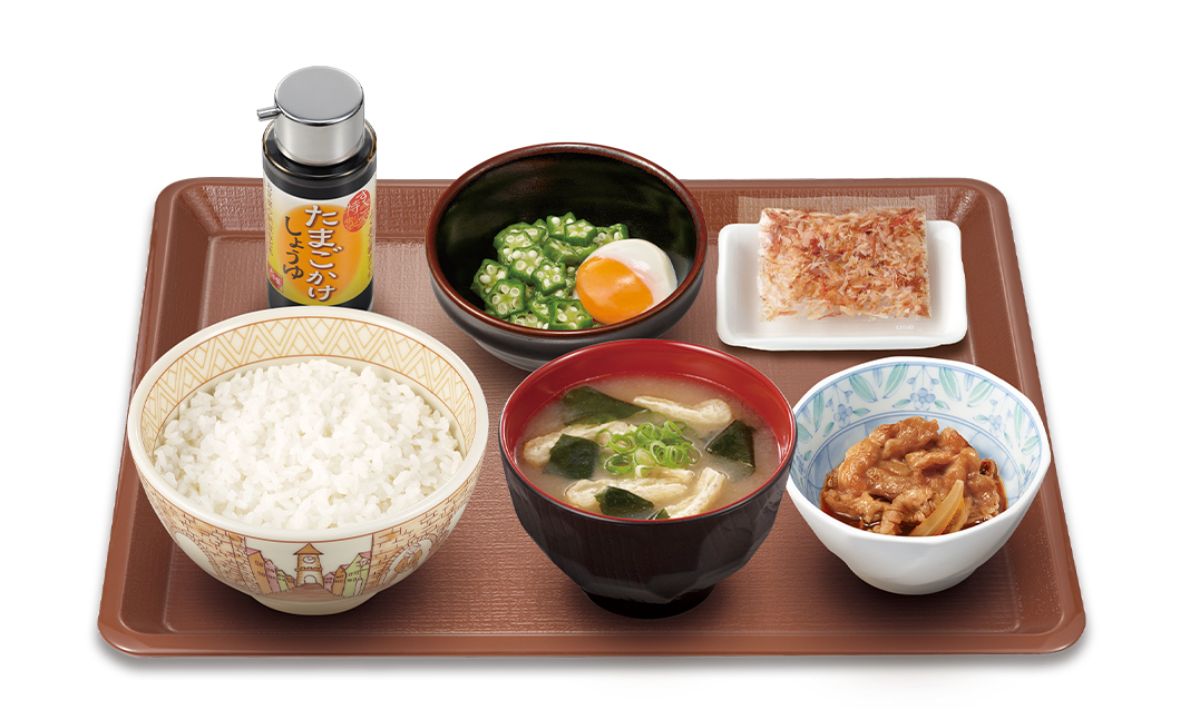 牛まぜのっけ朝食