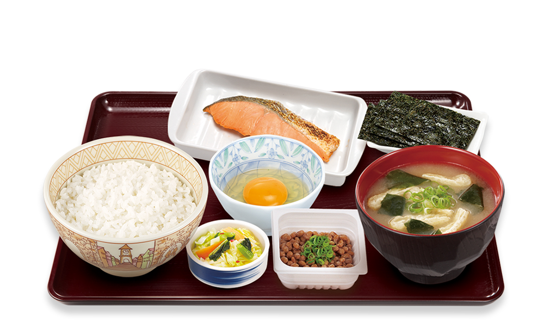 焼鮭・納豆定食