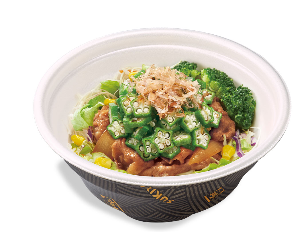 かつぶしオクラ<br>牛丼ライト